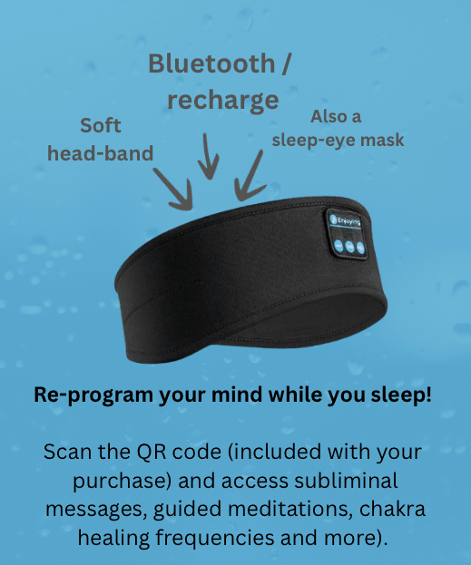 Bluetooth Sleep Headband – Wireless Sleep Mask Headphones for Deep Sleep & Meditation - Message in a Bottle