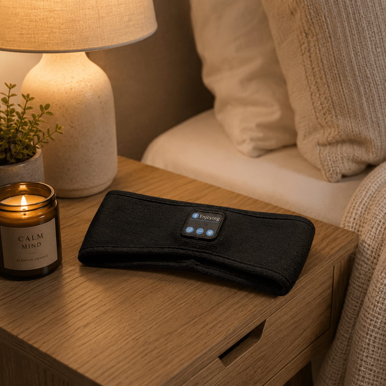 Bluetooth Sleep Headband – Wireless Sleep Mask Headphones for Deep Sleep & Meditation - Message in a Bottle